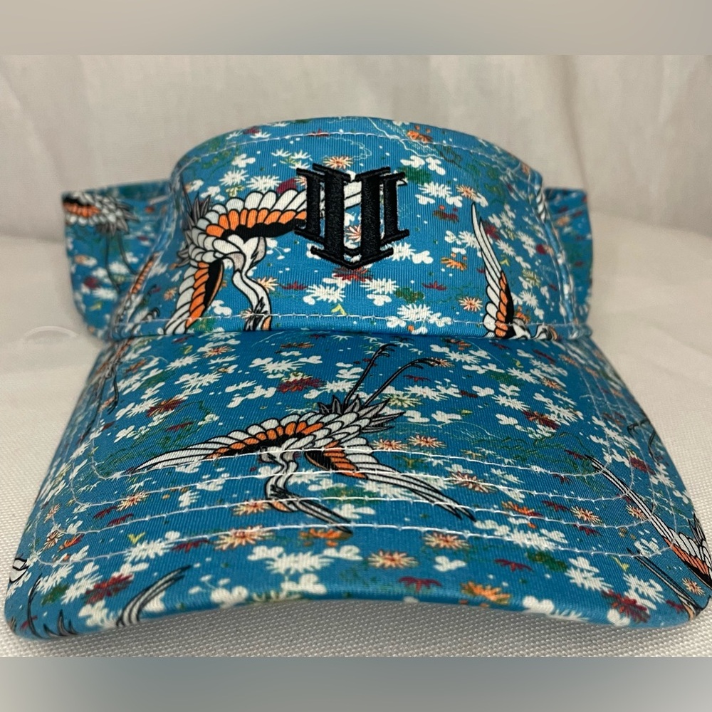 EleVen by Venus Williams Blue Floral Visor Possibly Never Worn Like New